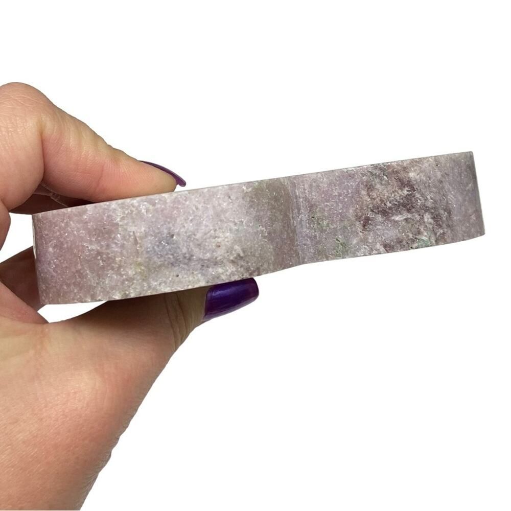 Pink Amethyst Druzy Heart Crystal Display Statement Piece Gift with Stand - Picture 4 of 11